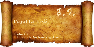 Bujella Irén névjegykártya